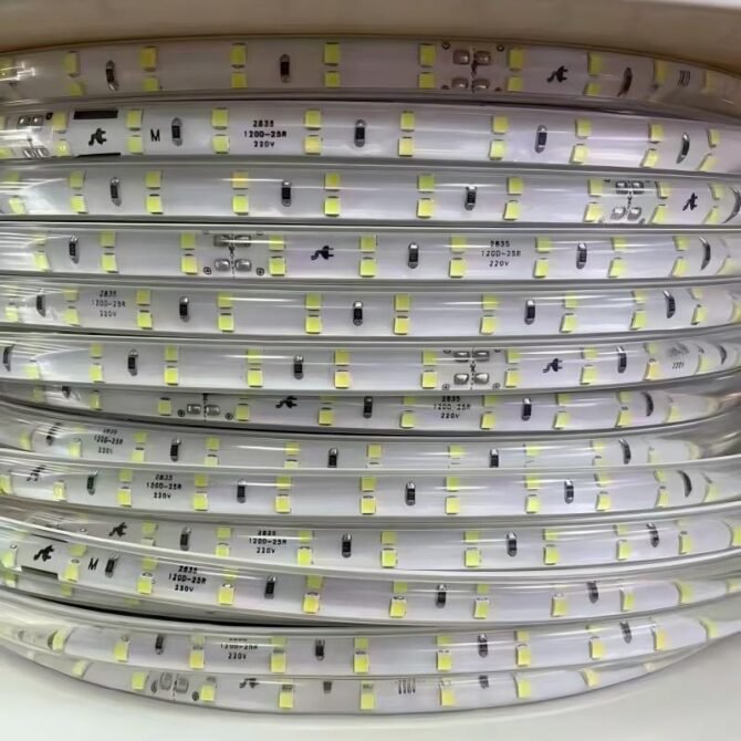 220V- 2835- 120 lamp double row lens model 20 cm cut