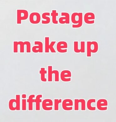 Postage, make up the difference